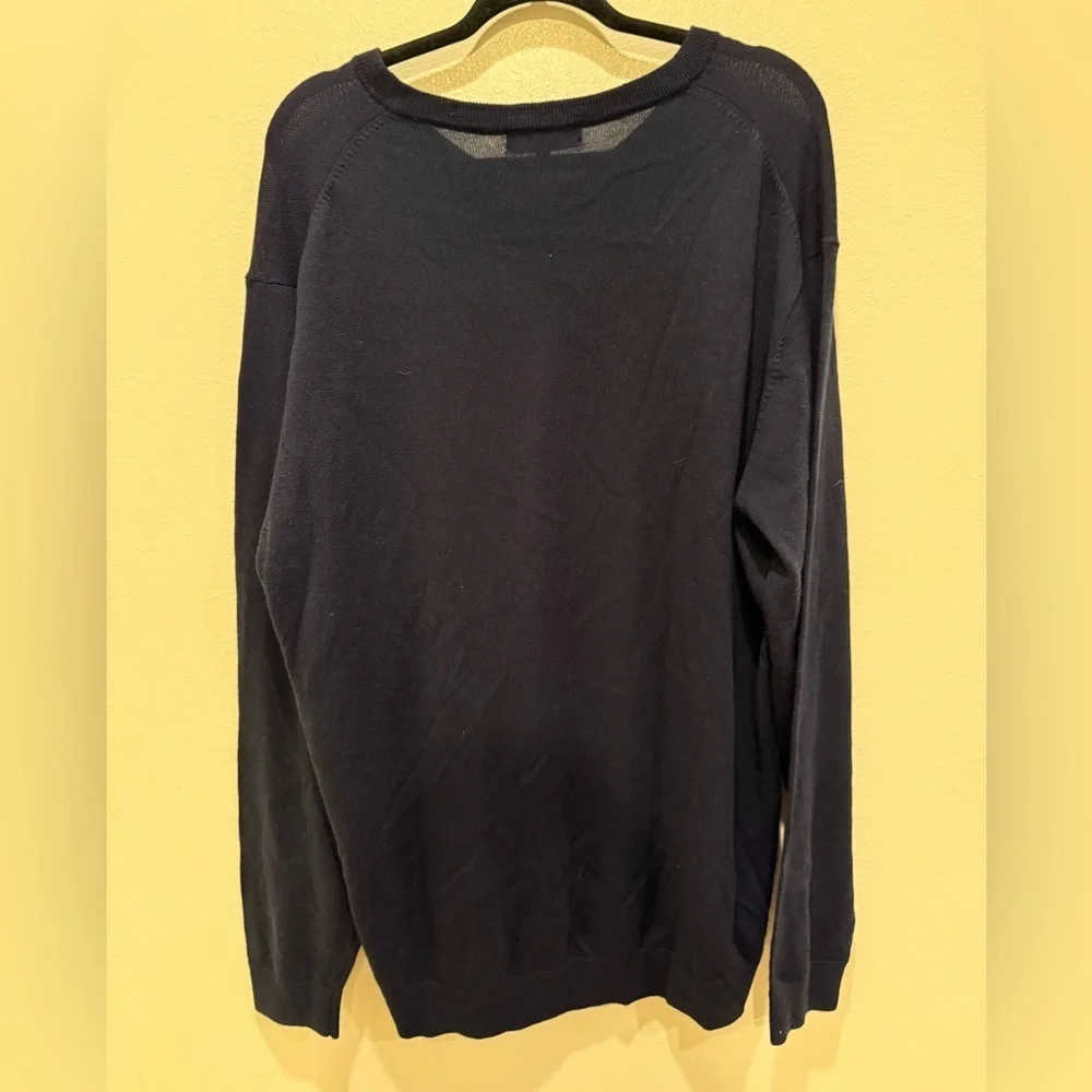 Hart Schaffner Marx Men's Dark Blue Crewneck Sweater